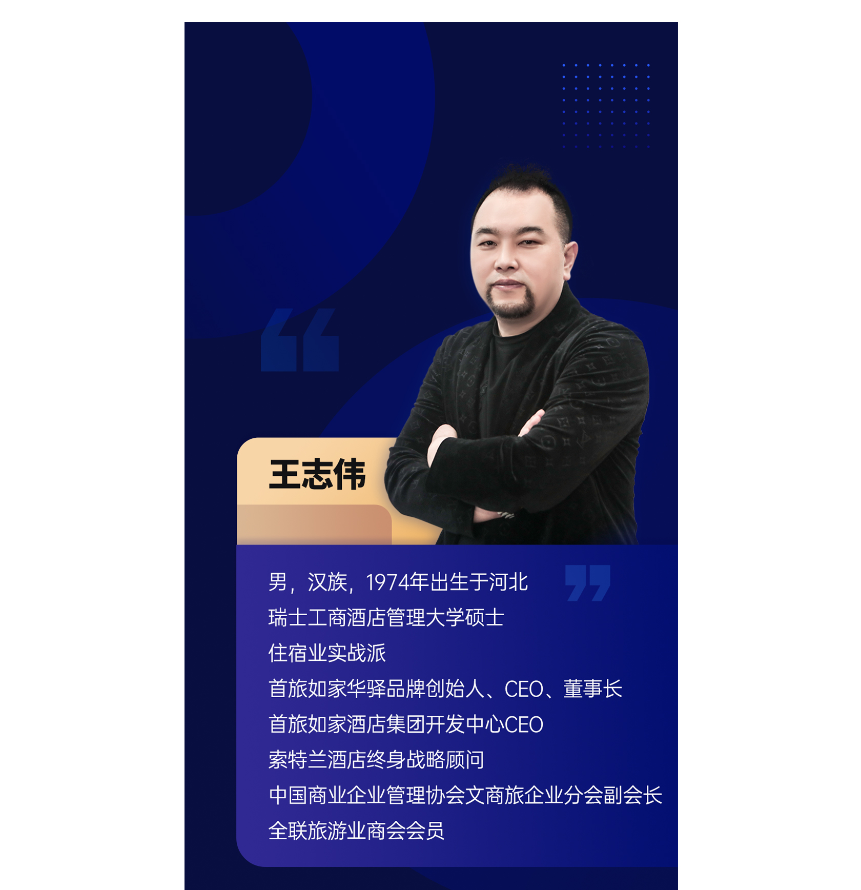 首旅如家华驿品牌创始人-王志伟